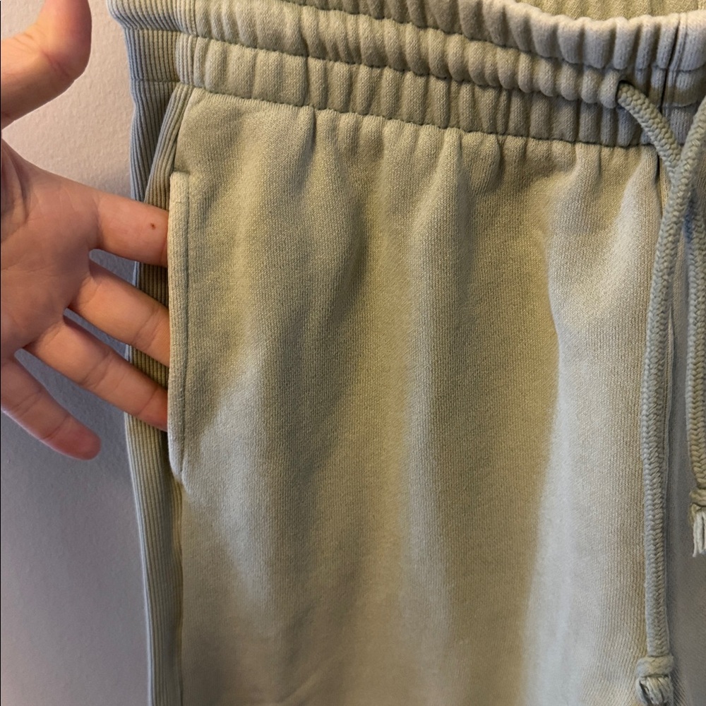 TNA Cozy AF Fleece Joggers Sage Green - Picture 4 of 7